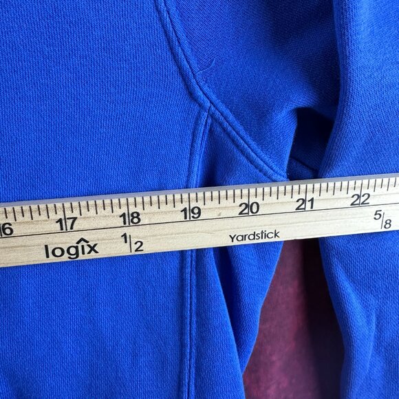 NIKE SPORTSWEAR "JUST DO IT" MEN'S PULLOVER HOODIE, BLUE, KANGAROO POCKETS, M - Picture 9 of 11